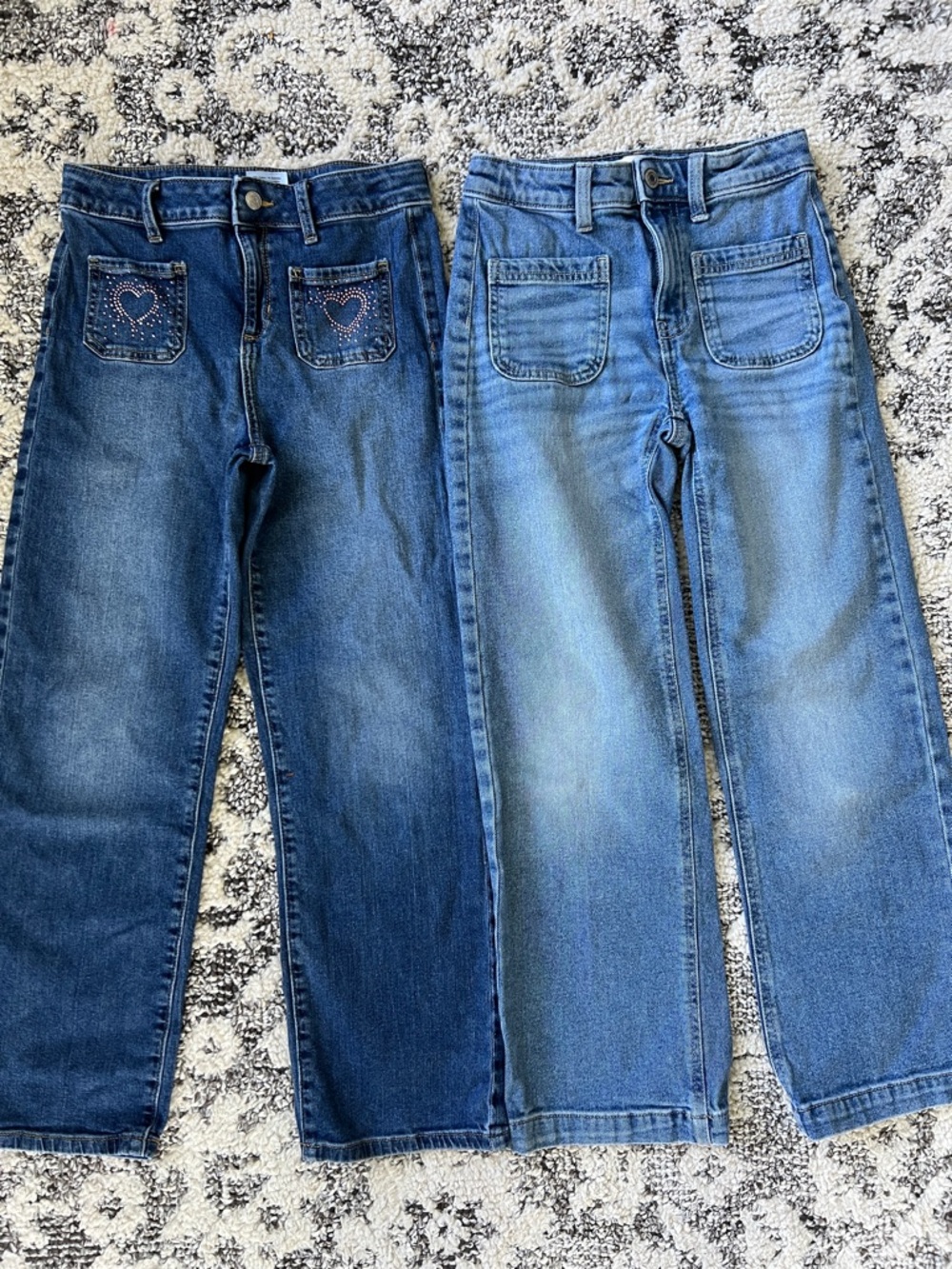 jumping beans Girls Two-Pair Denim Jeans - Dark Blue & Light Blue